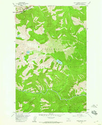 Mount Bradley 1958 topographic map thumbnail