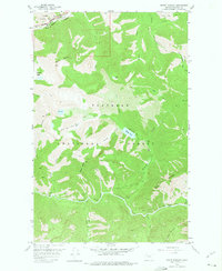 Mount Bradley 1958 topographic map thumbnail
