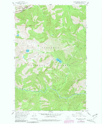 Mount Bradley 1958 topographic map thumbnail