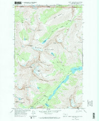 Mount Cleveland 1968 topographic map thumbnail