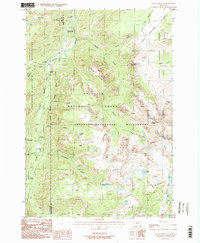 Mount Douglas 1987 topographic map thumbnail