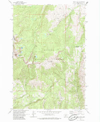 Mount Edith 1971 topographic map thumbnail