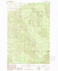Mount Ellis 1987 topographic map thumbnail
