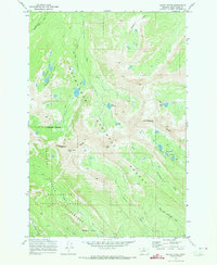 Mount Evans 1971 topographic map thumbnail