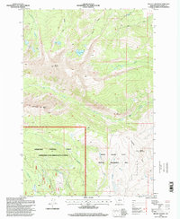 Mount Haggin 1996 topographic map thumbnail