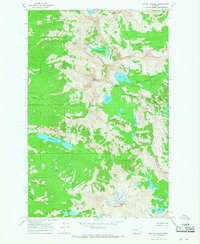 Mount Harding 1965 topographic map thumbnail