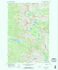 Mount Harding 1965 topographic map thumbnail