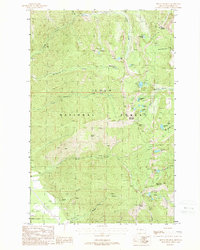 Mount Headley 1988 topographic map thumbnail