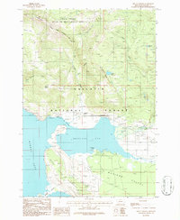 Mount Hebgen 1986 topographic map thumbnail