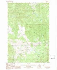 Mount Humbug 1989 topographic map thumbnail