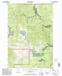 Mount Humbug 1996 topographic map thumbnail