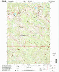 Mount Jerusalem 1998 topographic map thumbnail