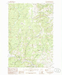Mount Thompson 1985 topographic map thumbnail