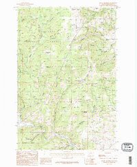 Mount Thompson 1985 topographic map thumbnail