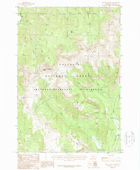 Mount Wallace 1987 topographic map thumbnail