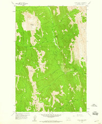 Mount Wright 1958 topographic map preview