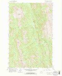 Mount Wright 1958 topographic map thumbnail