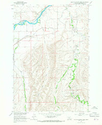 Mountain Pocket Creek 1964 topographic map thumbnail