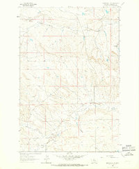 Musselshell NW 1963 topographic map thumbnail