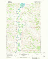 Nelson Coulee 1967 topographic map thumbnail