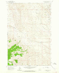 Nez Perce Hollow 1961 topographic map thumbnail