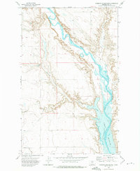Ninemile Coulee East 1972 topographic map thumbnail