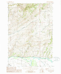 Nixon Gulch 1987 topographic map thumbnail