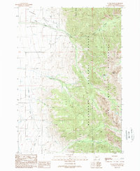 No Man Peak 1988 topographic map thumbnail