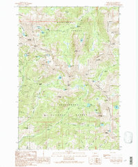 Noble Peak 1989 topographic map thumbnail