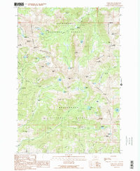 Noble Peak 1989 topographic map thumbnail
