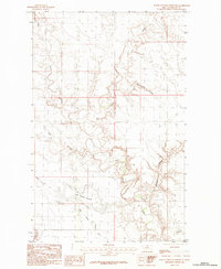 North Chinook Reservoir 1984 topographic map thumbnail