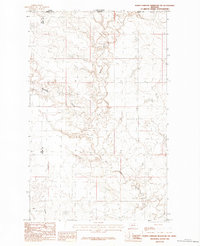 North Chinook Reservoir NW 1984 topographic map thumbnail