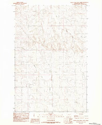 North Fork Horse Creek 1983 topographic map thumbnail