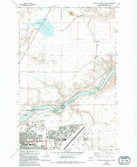 Northeast Great Falls 1965 topographic map thumbnail