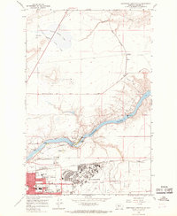 Northeast Great Falls 1965 topographic map thumbnail