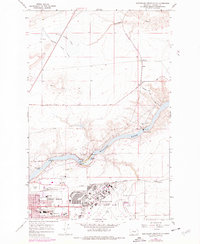 Northeast Great Falls 1965 topographic map thumbnail