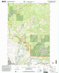Northeast Missoula 1999 topographic map thumbnail