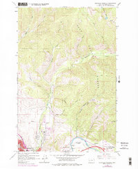 Northeast Missoula 1964 topographic map thumbnail