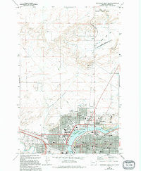 Northwest Great Falls 1965 topographic map thumbnail