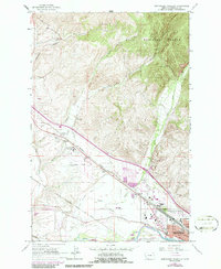 Northwest Missoula 1964 topographic map thumbnail