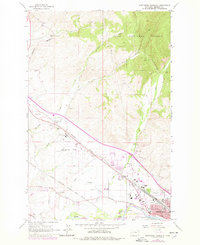 Northwest Missoula 1964 topographic map thumbnail
