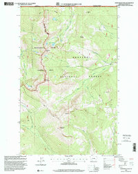 Northwest Peak 1997 topographic map thumbnail