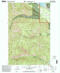 Noxon 1997 topographic map thumbnail