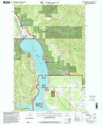 Noxon Rapids Dam 1997 topographic map thumbnail