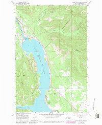 Noxon Rapids Dam 1966 topographic map thumbnail
