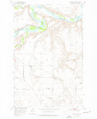O'Hanlon Coulee 1953 topographic map thumbnail