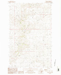 O'Juel Lake 1984 topographic map thumbnail