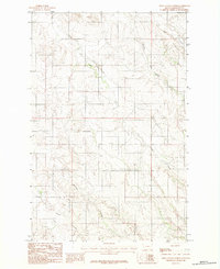 Olson Coulee North 1983 topographic map preview