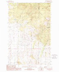 Ophir Creek 1989 topographic map thumbnail