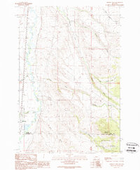 Orofino Creek 1989 topographic map thumbnail